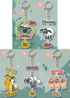 Shaun the Sheep yurayura 3-ren keychain [All 5 type set(Full Complete)]