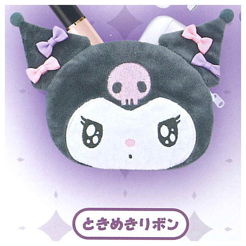 Sanrio Kuromi Plush Pouch [1.Tokimeki Ribbon]