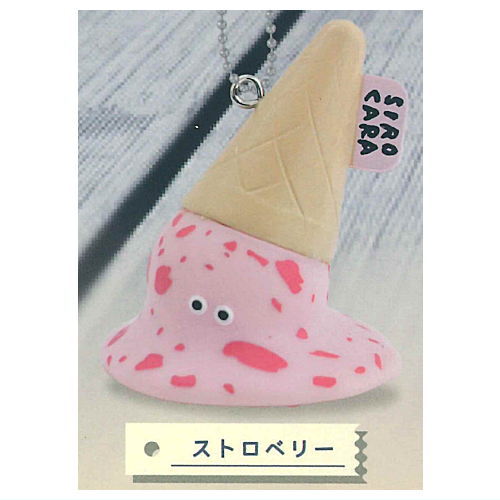 SIROCARA Torokeru Ice Ball Chain Mascot [2.Strawberry]