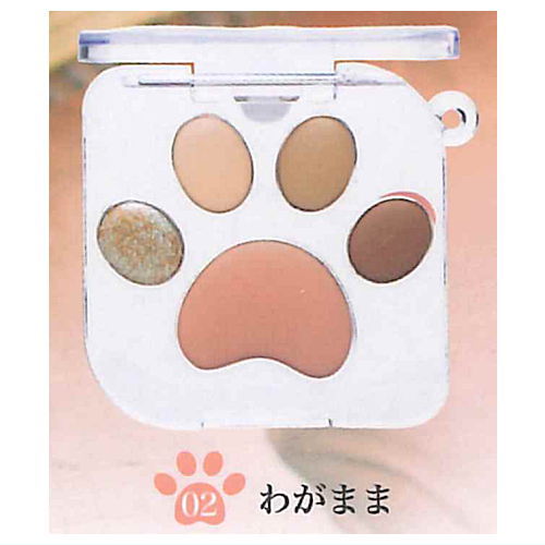 MilleFee Meow Paws Eyeshadow Palette miniature keychain vol.1.5 [2.Wagamama]