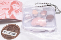 MilleFee Meow Paws Eyeshadow Palette miniature keychain vol.1.5 [7.Hitomishiri]