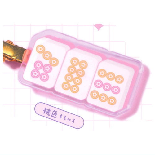 Mahjong hair pins Part.2 [3.Momoiro]