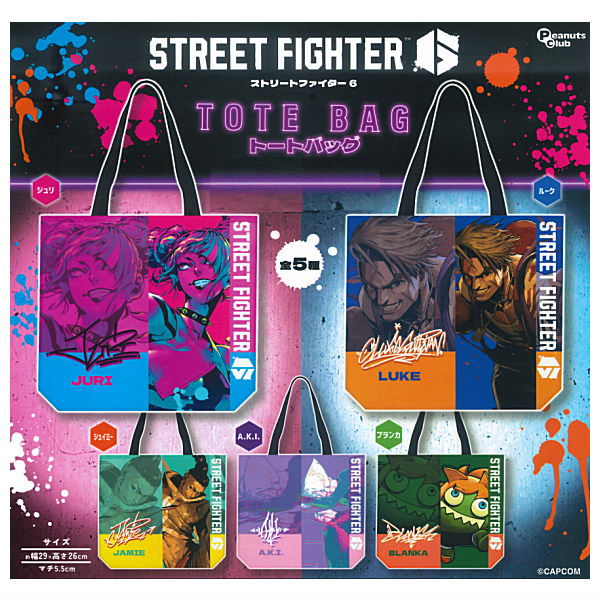 Street Fighter 6 Tote Bag [All 5 type set(Full Complete)]
