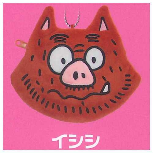 Kaiketsu Zorori Face Stuffed Pouch [3.Ishishi]