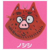 Kaiketsu Zorori Face Stuffed Pouch [4.Noshishi]