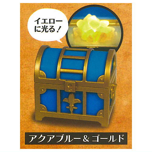 Treasure chest light mascot Part.2 [2.Aqua Blue & Gold]