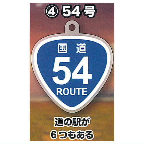 The National Highway West Japan Edition Acrylic Keychain & Umbrella Marker [4.Route 54]