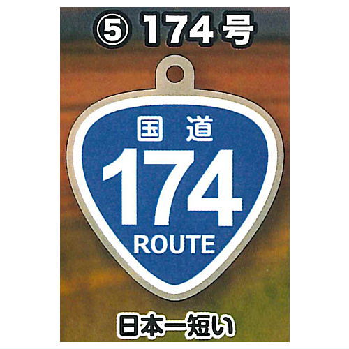 The National Highway West Japan Edition Acrylic Keychain & Umbrella Marker [5.Route 174]