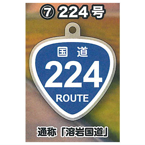 The National Highway West Japan Edition Acrylic Keychain & Umbrella Marker [7.Route 224]