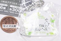 Kurupaka Natsume Yuujinchou Nyanko Sensei Acrylic Keychain [6.Hot springs]