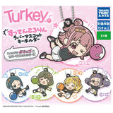 Turkey! Suttenkororin Rubber Mascot Keychain [All 5 type set(Full Complete)]