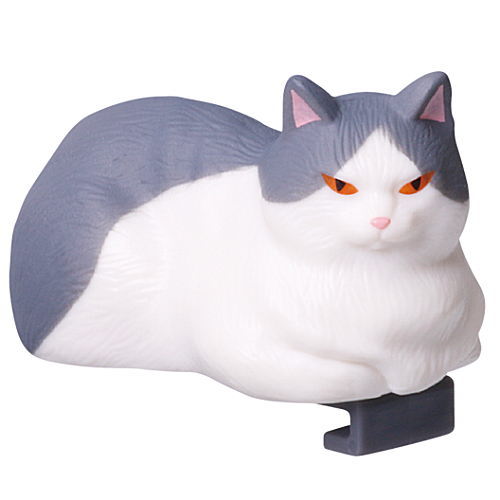 Banbyo Noodle Clip [3.Maruo the Grey and White Cat]