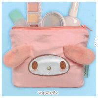Sanrio Characters Fuwafuwa FACE Trapezoid Pouch [2.My Melody]