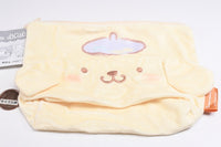Sanrio Characters Fuwafuwa FACE Trapezoid Pouch [3.Pompompurin]