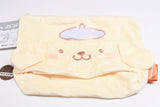 Sanrio Characters Fuwafuwa FACE Trapezoid Pouch [3.Pompompurin]