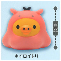 Rilakkuma UmiRila kibun Mascot Light [4.Kiiroitori]