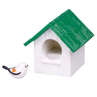 Shimaenaga and birdhouse Part.2 [1.Shimaenaga and green covered birdhouse]