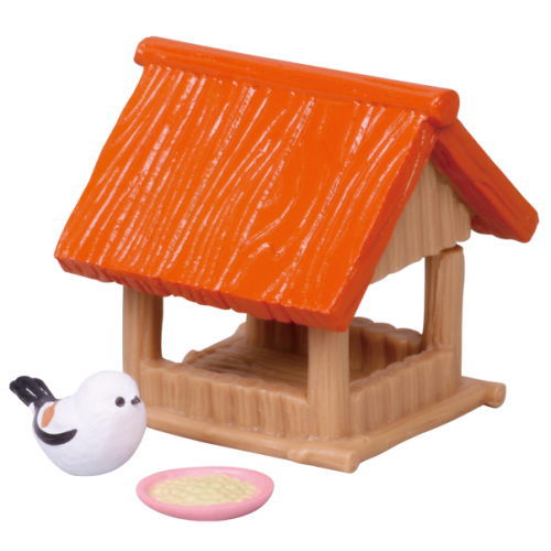 Shimaenaga and birdhouse Part.2 [3.Shimaenaga and orange covered bait stand]