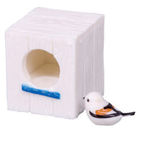 Shimaenaga and birdhouse Part.2 [5.Shimaenaga and white birdhouse]