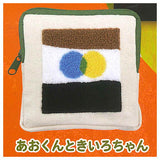 Leo Lionni's friends sagara embroidered pouch [3.Little blue and little yellow]