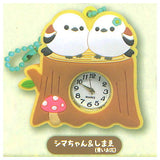 Fukufuku Shimaenaga Rubber Watch [2.Shima-chan & Shimae (blue flower)]