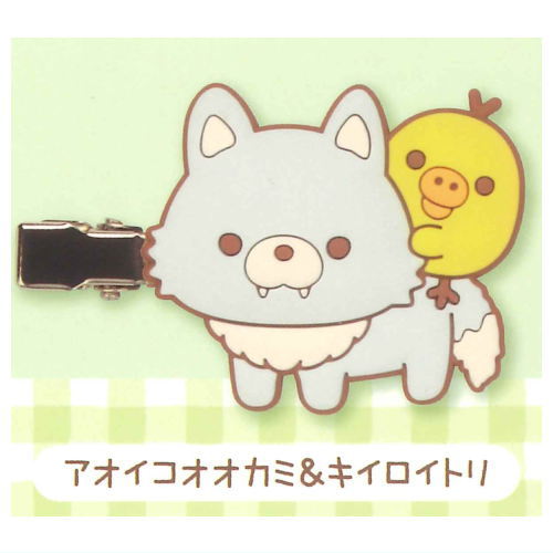 Rilakkuma Chairoikoguma's Friends Bangs Clip [5.Aoikookami & Kiiroitori]