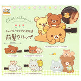 Rilakkuma Chairoikoguma's Friends Bangs Clip [All 5 type set(Full Complete)]