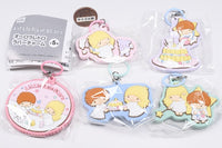 Little Twin Stars Aurora Retro Rubber Charm [All 5 type set(Full Complete)]