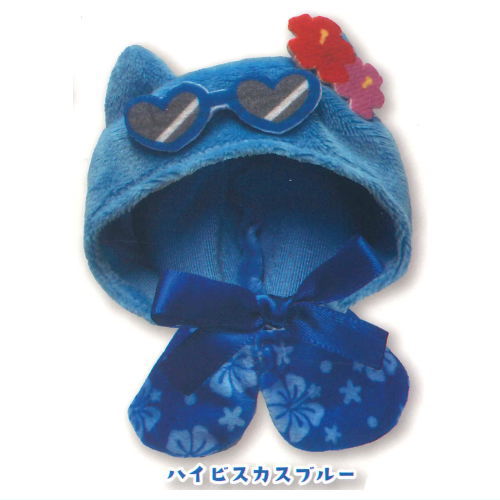 Okigae poncho Menso-re [2.Hibiscus Blue]