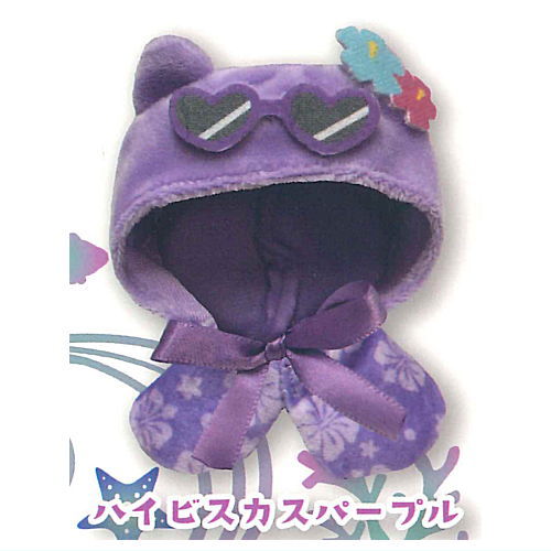 Okigae poncho Menso-re [3.Hibiscus Purple]