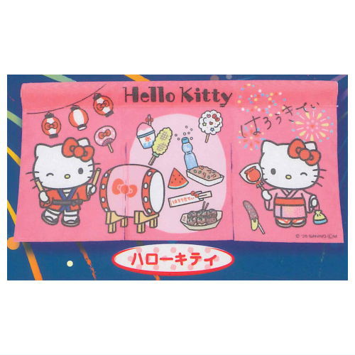 Sanrio Characters Mini Noren Festival Ver. [1.Hello Kitty]