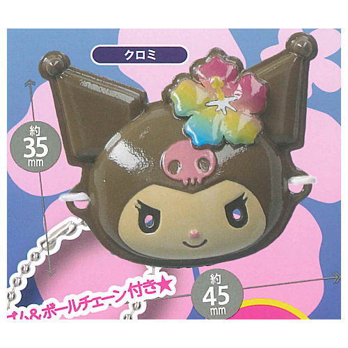 Sanrio Characters Miniature Mask Collection Kongari Beach Version [4.Kuromi]