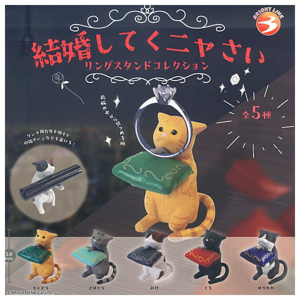 Kekkonshitekunyasai! Ring stand collection [All 5 type set(Full Complete)]