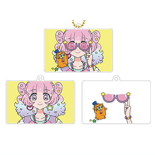 mog Kirakira Omeme-chan Acrylic Keychain Part.3 [2.Fuwa-chan sunglasses]