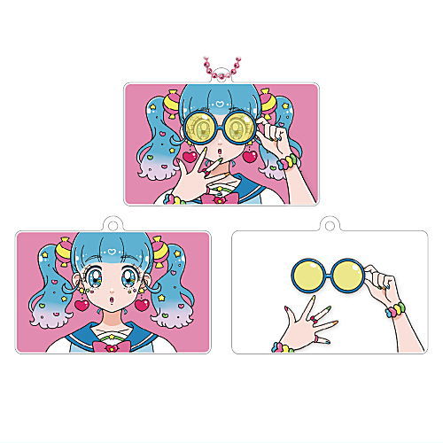 mog Kirakira Omeme-chan Acrylic Keychain Part.3 [3.Yume-chan sunglasses]
