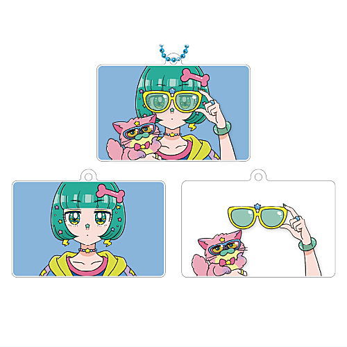 mog Kirakira Omeme-chan Acrylic Keychain Part.3 [4.Rui-chan sunglasses]