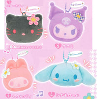 Sanrio Characters Rinrin Bell Plush Kaohana Design [All 4 type set(Full Complete)]