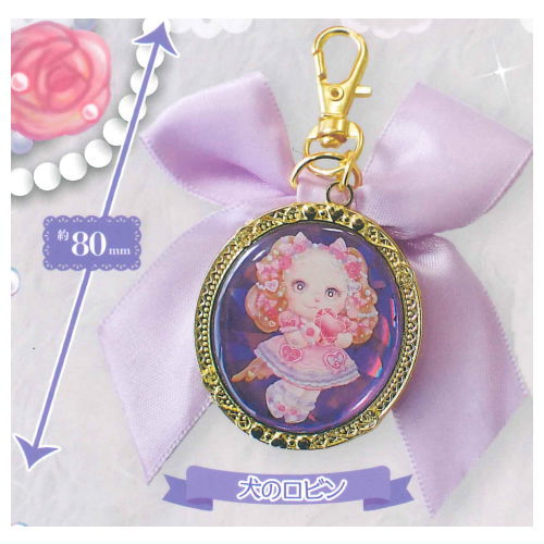 Matsushita Pink Kirameki Ribbon Metal Charm Collection [1.Dog Robin]
