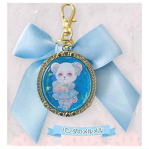 Matsushita Pink Kirameki Ribbon Metal Charm Collection [5.Panda Melmel]