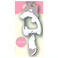 Shippofurifuri Nyanko Carabiner Part.2 [4.Cream]