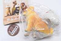 Akane Wood Carving Duck and Dog [1.Shiba Inu (Red Shiba)]