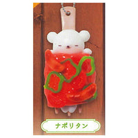 Kumasanno kurukuru pasta ball chain mascot [1.Napolitan]