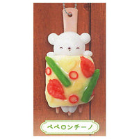 Kumasanno kurukuru pasta ball chain mascot [2.Peperoncino]