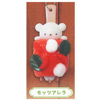 Kumasanno kurukuru pasta ball chain mascot [3.Mozzarella]