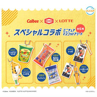 Calbee x Kameda Seika x Lotte Special collaboration Miniature mascot assortment [All 6 type set(Full Complete)]