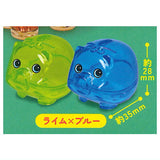 Skeleton Piggy bank mascot Part.2 [2.Lime x Blue]