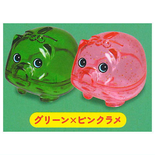 Skeleton Piggy bank mascot Part.2 [3.Green x Pink Lame]