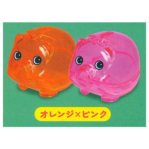 Skeleton Piggy bank mascot Part.2 [4.Orange x Pink]