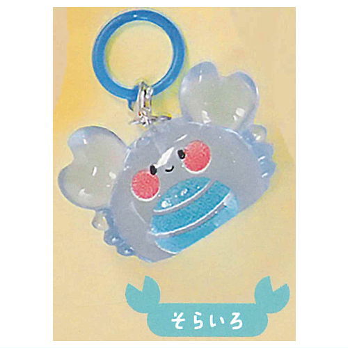 Kani Kani Crab Clear Mejirushi Charm [7.Sky blue]