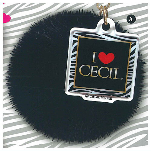 CECIL McBEE Pompom Fur Keychain [1.A]